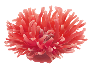 Vibrant Red Flower, Abstract Floral Design, Botanical Illustration, Nature Art