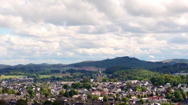 brilon city in the german sauerland 4k 25fps video