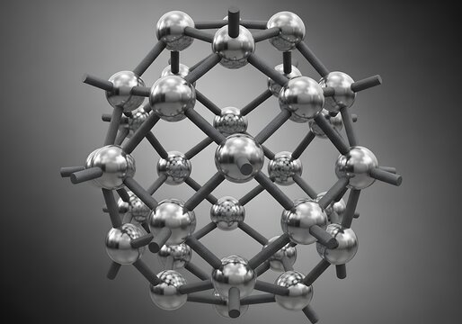 Geometric Molecular Structure Illustration.