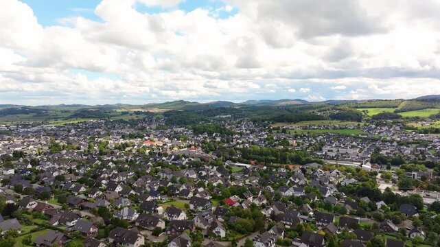 brilon city in the german sauerland 4k 25fps video