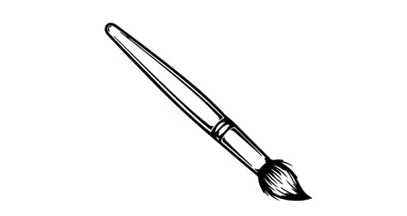 Paint brush, a classic tool for creating art and expressing creativity