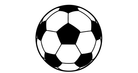 Classic black and white soccer ball, a popular sport equipment