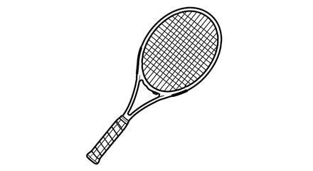 Tennis racket illustration, perfect for sports and recreation designs