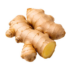 light brown ginger roots with visible knobby textures