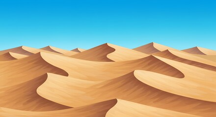 Desert dunes landscape view