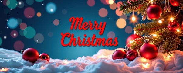 Merry Christmas gift certificate: festive design, ideal for holiday gifting, gift, red