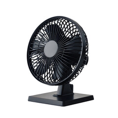 Compact Desk Fan Powerful Air Circulation for Home  Office isolated on transparent background