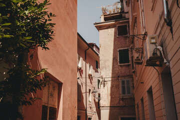 Piran, Slovenia &ndash; Medieval coastal town on the Adriatic with red rooftops and harbor scenic view