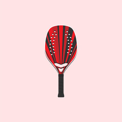 Simple beach tennis racket template.