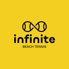 Logo template for beach tennis.	
