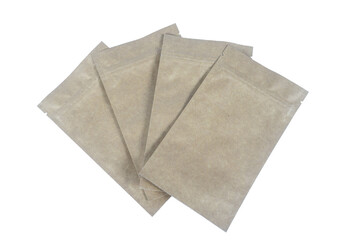 brown envelope isolated on white background