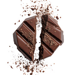 Artisan Chocolate Bar A Luxurious Culinary Delight isolated on transparent background