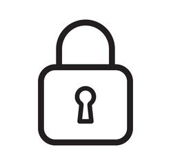 lockout icon. vector line illustration