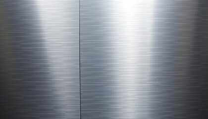 Obraz premium Close-up shot of brushed silver metal surface, showing fine texture and metallic sheen, metallic, photography