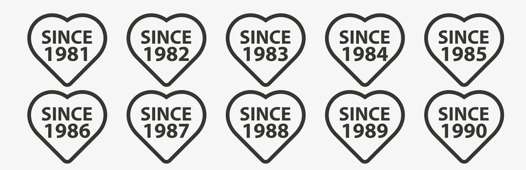 Since vector sign for 1991 to 2000.