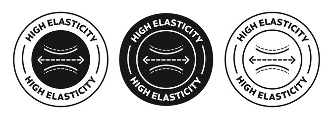 Fototapeta premium Icon set of high elasticity. suitable for products with high elasticity properties.
