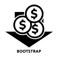 Bootstrap icon. vector line illustration
