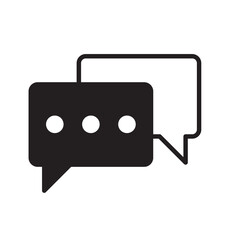 Advice icon. Speech bubble vector symbol. Support message chat flat sign for apps and websites.