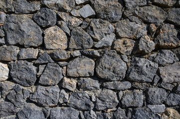Old Stone Wall in Cyprus Background