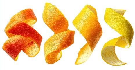 Spiral citrus peels