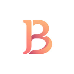 Letter B isolated