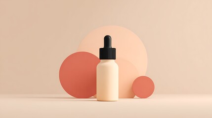 Serum dropper placed on background