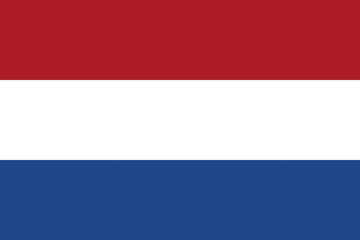 Dutch flag isolated vector illustration