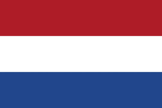 Dutch flag isolated vector illustration