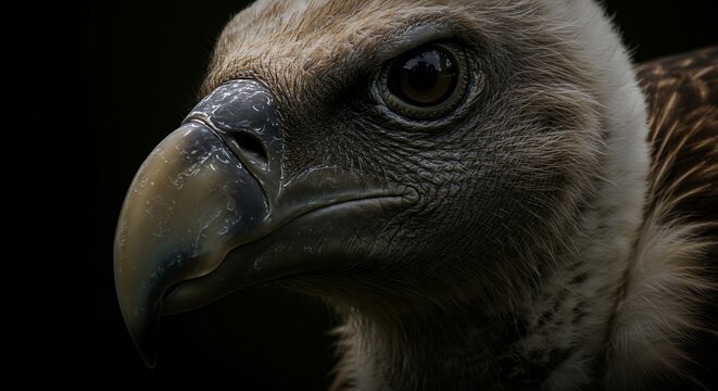 Vulture closeup head portrait