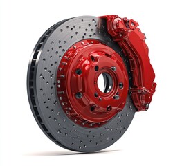 High-performance brake rotor and caliper