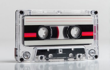Transparent audio cassette