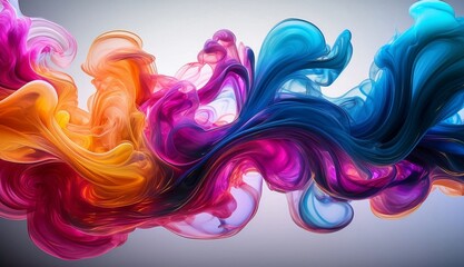 Abstract Fluid Art Vibrant Colors in Motion
