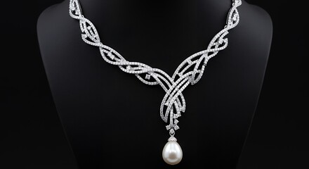 Elegant diamond necklace design