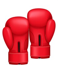 Pair of red boxing gloves (1)
