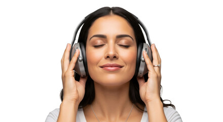 Fototapeta premium Find the perfect wireless headphones for your music listening pleasure and noise cancelling experience today on transparent background