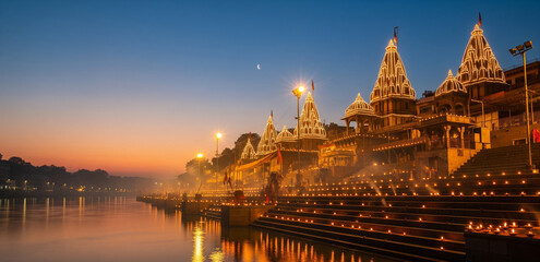 Fototapeta premium Haridwar ghats ganga river 