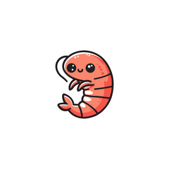 Shrimp logo template