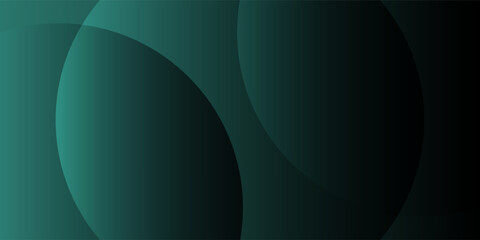 Dark green background with overlapping circular shapes. The background is smooth and gradient, featuring green and black tones. vector eps10