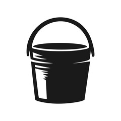 Wooden Bucket with Rope Handle in Rustic Setting