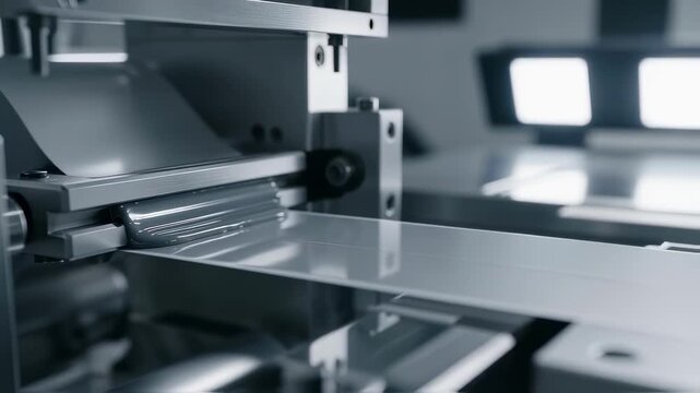 Supercapacitor electrode substrates moving through slotdie coating station applying evenly layered graphene ink for improved capacitance.