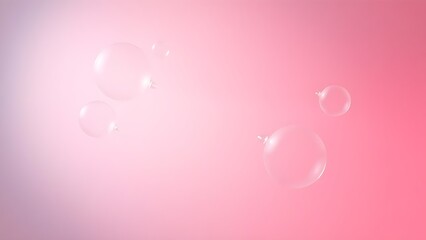 Abstract thought bubbles floating against a gradient background, representing creativity.