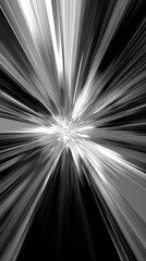 Fototapeta premium Abstract grayscale radial burst