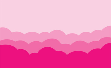 Design background cloud pink cut paper