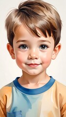 Portrait of a smiling toddler boy