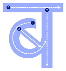 Devanagari Letter ब (BA) – Hindi Alphabet