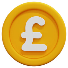 3D Pound Coin Icon