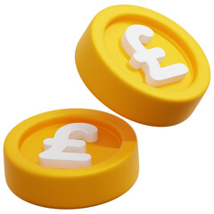 3D Pound Coin Icon