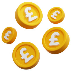 3D Pound Coin Icon