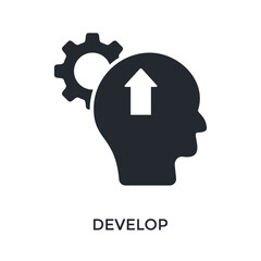 Develop Icon Glyph Style. Vector Illustration For Graphic Design