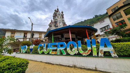San Andres de Cuerquia, Antioquia, Colombia. August 31, 2025. Aerial drone view. It is one of the...